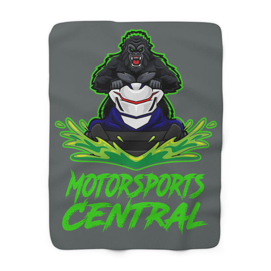 Motorsports Central Sherpa Fleece Blanket